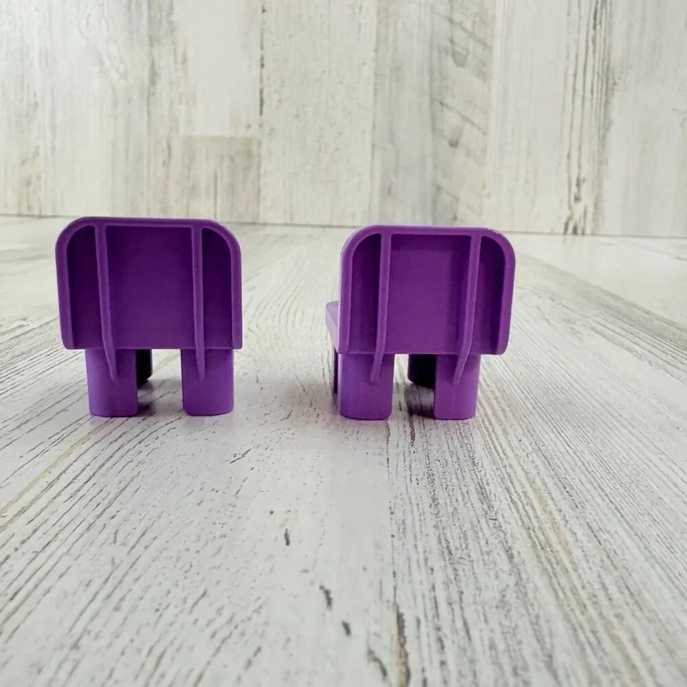 Lego Duplo PURPLE CHAIRS Set of 2 Replacement Furniture Minnie's Bow Tique 10844